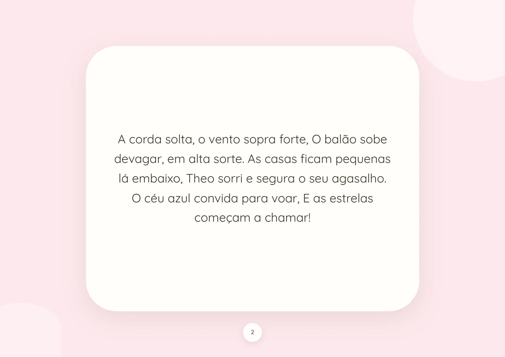 Página de respiro com texto diagramado sobre fundo suave